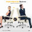 Fauteuil de massage Massage avec repose-pieds, chaise de bureau grande et haute, chaise d'ordinateur ergonomique Leathaire à haut dossier avec support lombaire réglable et hauteur du dossier-1524496586