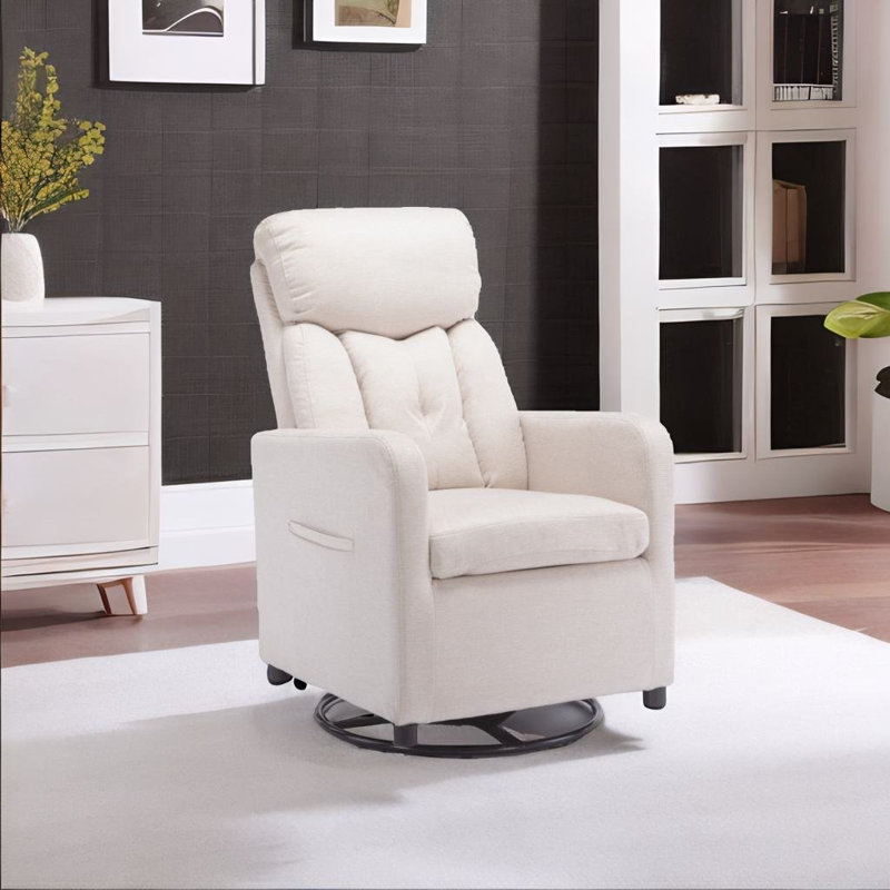 Chaise berçante Orian, Beige