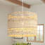 Luminaire suspendu tissé en rotin 1 lumière Modern Farmhouse Boho