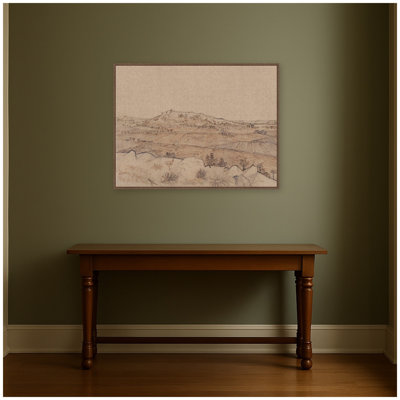 Plain of La Crau Van Gogh by Nostalgia Prints Framed Canvas Wall Art Print
