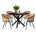 White/Black/Oak