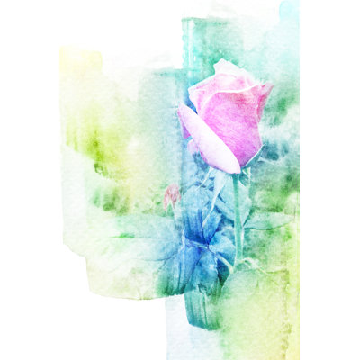 Flower Illustration - Wrapped Canvas Print