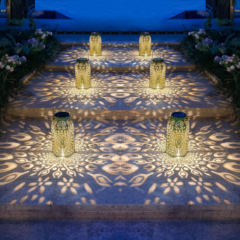 12.8'' Solar Powered Integrated LED Outdoor Hanging Light