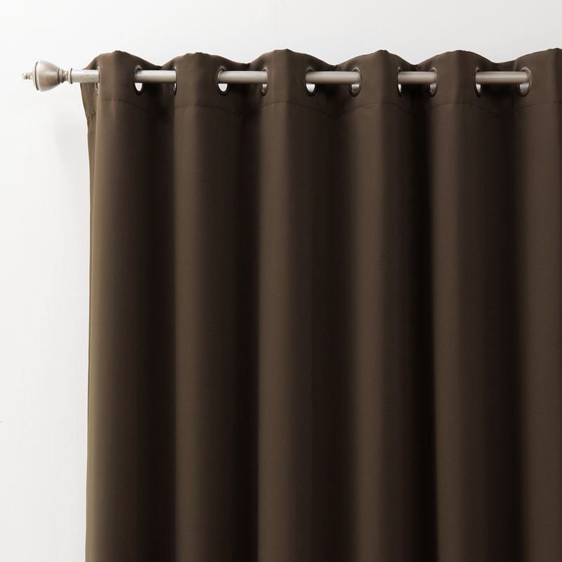 Colinton Curtain Single Panel, Chocolate, 100" W x 108" L