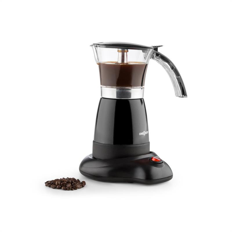OneConcept Stovetop Espresso Maker, Black