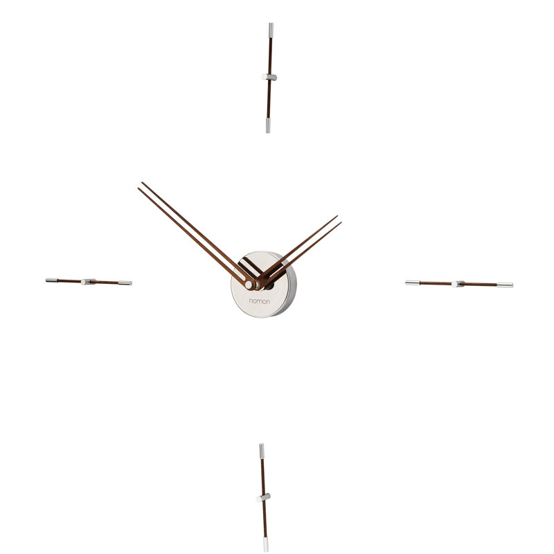 Très grande horloge murale 28 po Merlin, Graphite