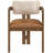 Ravina Vegan Leather And Linen Textured Fabric Upholstered Dining Chair-120672994-120672997