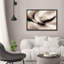 «Neutral Abstract Swirl» avec mouvement dynamique et contraste doux, impression encadrée-1602247525-1602247524