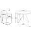 Laddy 4 - Person Patio Dining Set with Extendable Rectangular Table , Cushions Included