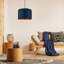 Contemporary Cotton Lamp/Light Shade with Shiny Paper Inner-660541413-561683929