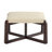 24" Wide Faux Leather Upholstered Square Ottoman-581940959