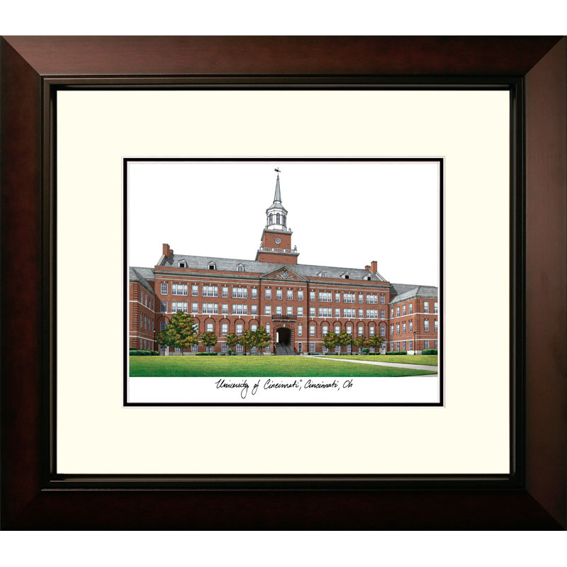 Cadre photo de lithographie à alumnus héritée ncaa cincinnati bearcats