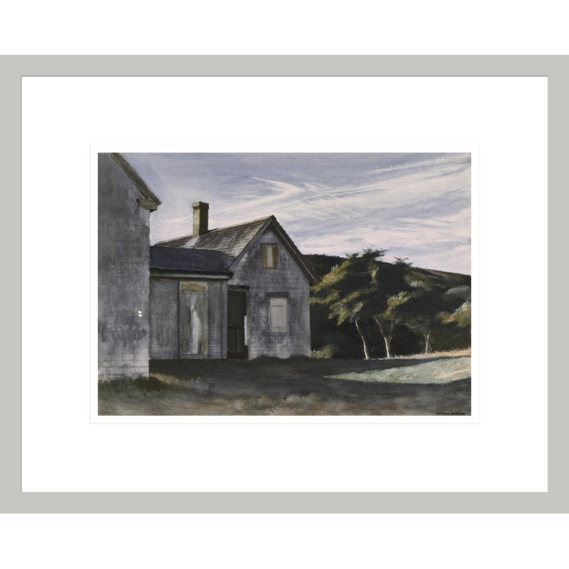 «Cobb's House» par Edward Hopper, impression giclée encadrée, H 13,51 po x l 16,75 po