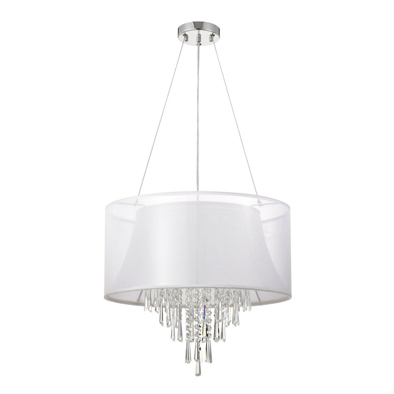 Lustre cylindrique unique et remarquable à 4 lumières Attalla