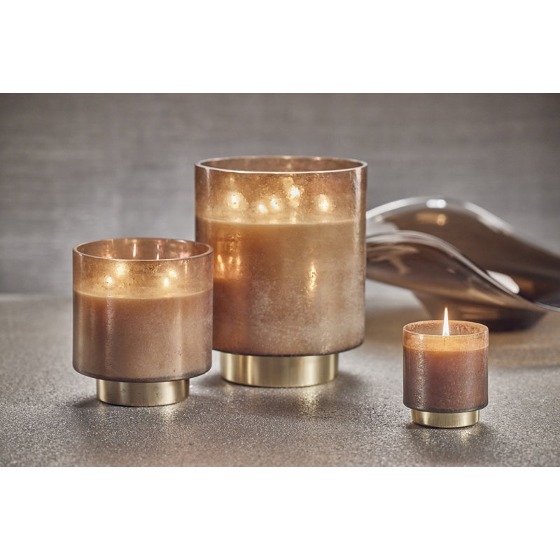 Honaker Tobacco Flower Scented Jar Candle, Medium, Taupe