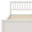 Lit plateforme en bois avec tête de lit, pied de lit et lattes en bois-619045205