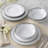 Noritake Silver Colonnade 12-Piece Dinnerware Set, Service For 4