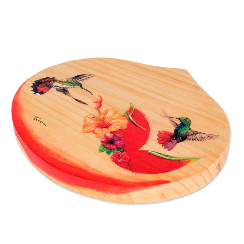 Décoration murale plaque en bois sans vol