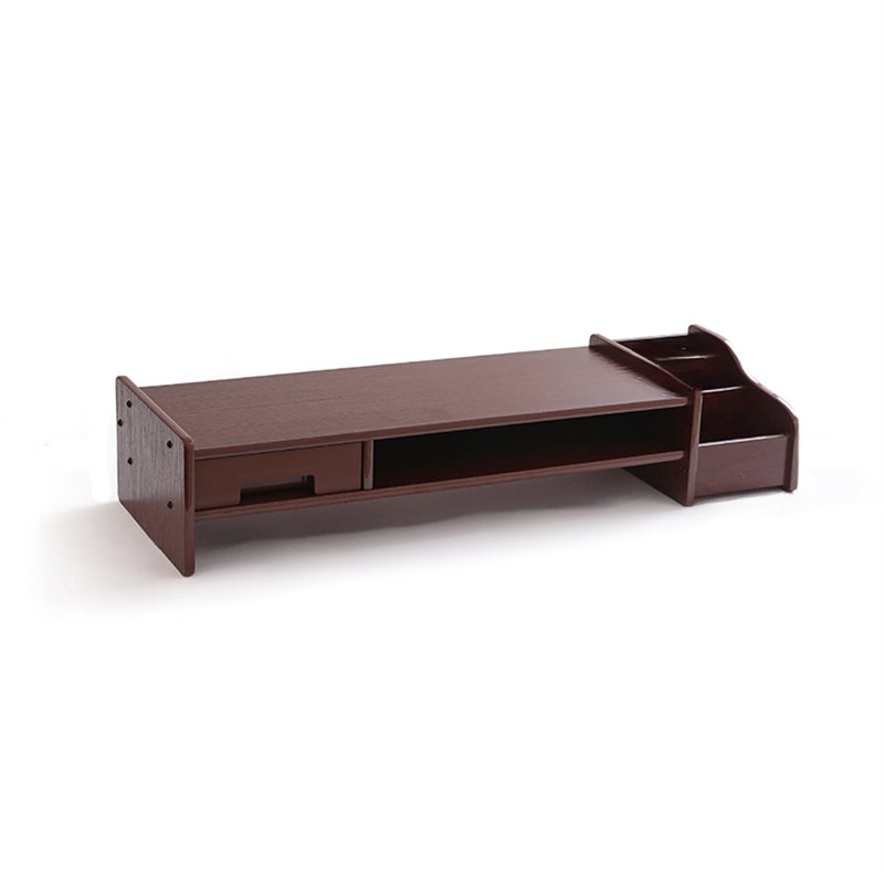Support pour écran d'ordinateur de bureau avec rangement