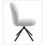 Chaise d'appoint grise et pivotante Grey Boucle