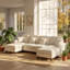 Canapé modulaire en U en chenille l 4,77 po x P 55,1 po x H 36,6 po Aurelia-129155549-129155550