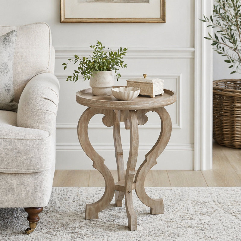 Table de bout en sablier French Country
