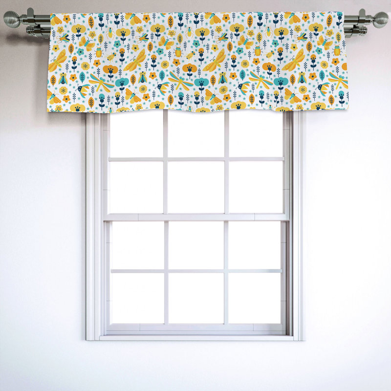 Sateen Ruffled Window Valance