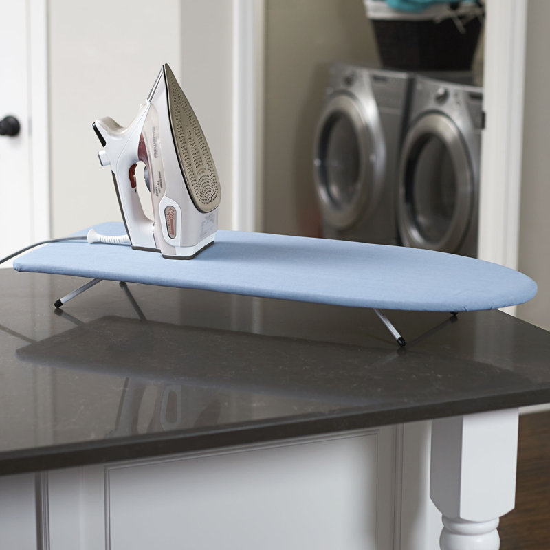 Collapsible Tabletop Ironing Board with Washable Cotton Cover, Compact Space‑Saving Design