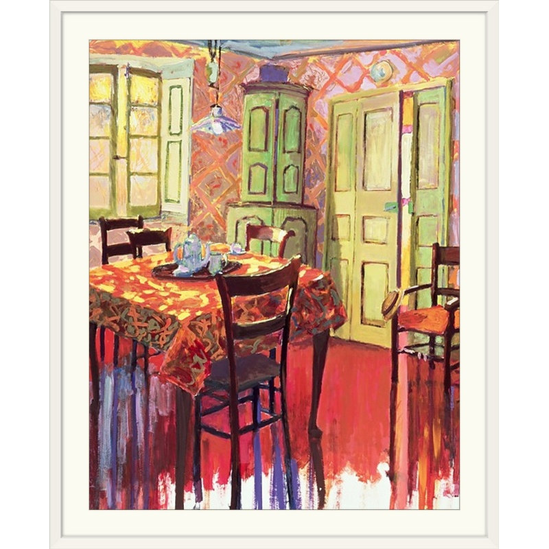 « matinée room, 2000 » par l’impression de peintures Martin Decent, H 23 po x l 20 po x P 1 po, Cadre blanc