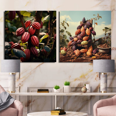 The Cacao Chronicles - Cacao Square Collage Set Of 2