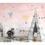 Papier peint amovible avec bulles et nuages-99178937