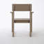 Fauteuil de jardin d'extérieur, design moderniste avec dossier
