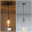 1-light Modern Hammered Tear-drop Glass Pendant Light-1825820586