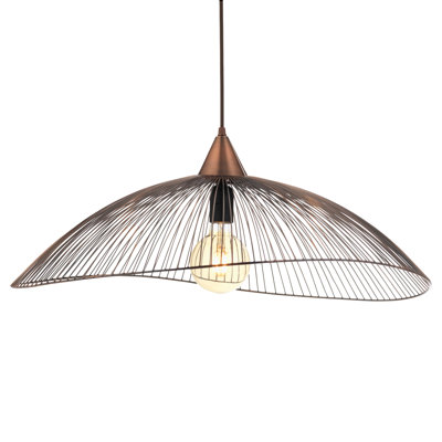 Fairman 1 - Light Copper Dome Pendant