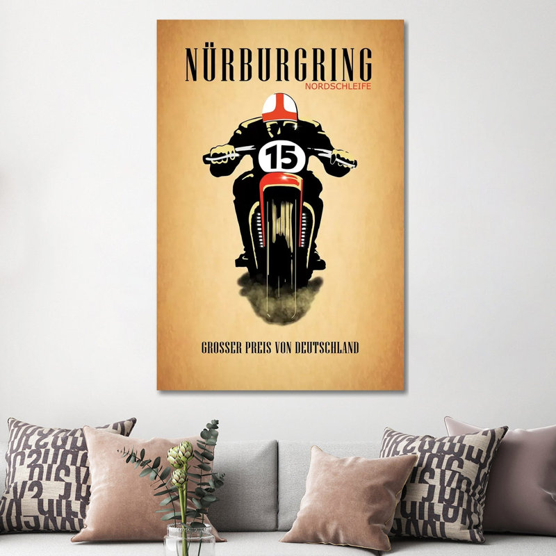 Nurburgring Nordschleife by Mark Rogan - Print on Canvas, 152.4cm H x 101.6cm W x 3.81cm D, Wrapped Canvas