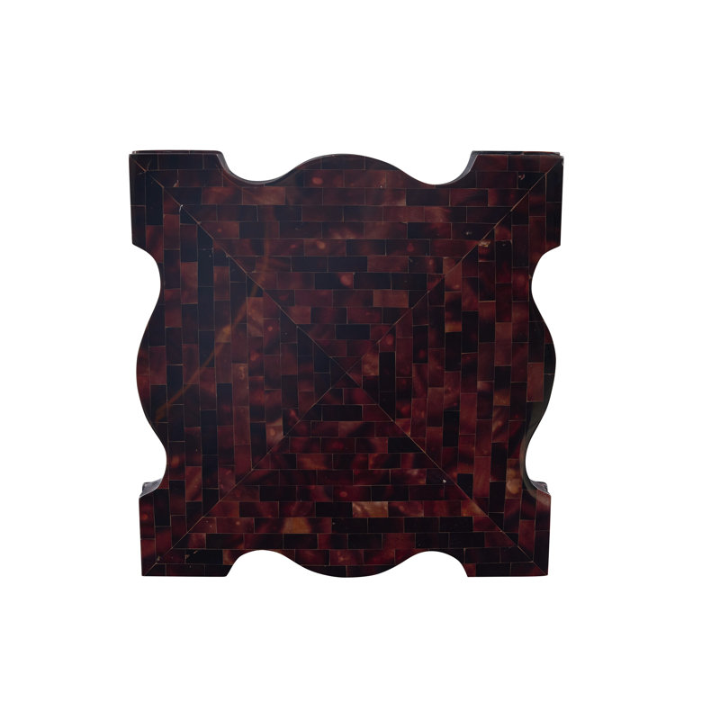 Trouvé End Table, Brown Pen Shell