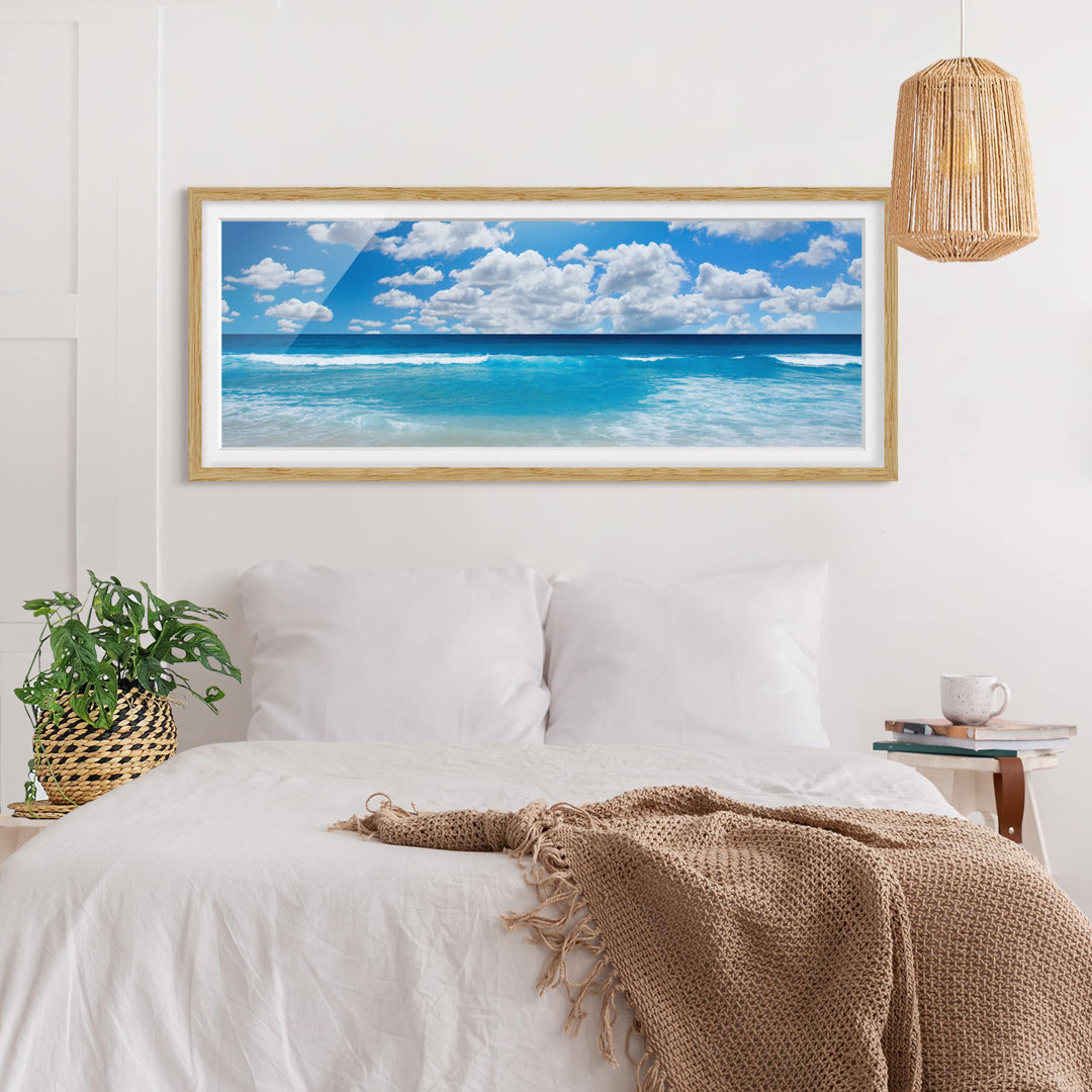 Bild mit Rahmen - Touch of Paradise - Panorama-Landschaft - B