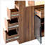 Grande armoire de rangement en bois avec espaces multifonctionnels, organisateur d'entrée moderne pour le couloir et le salon