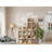Modern Engineering Timber 4-Tier Open Storage Bookcases, Narrow Single-Column Shelving Unit, Freestanding Display Bookcase for Living Room Bedroom Home Office-1658198710