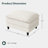 Comfy Sectional Modular Cloud Couch Sofa Ottoman- Corduroy Fabric-1691565540