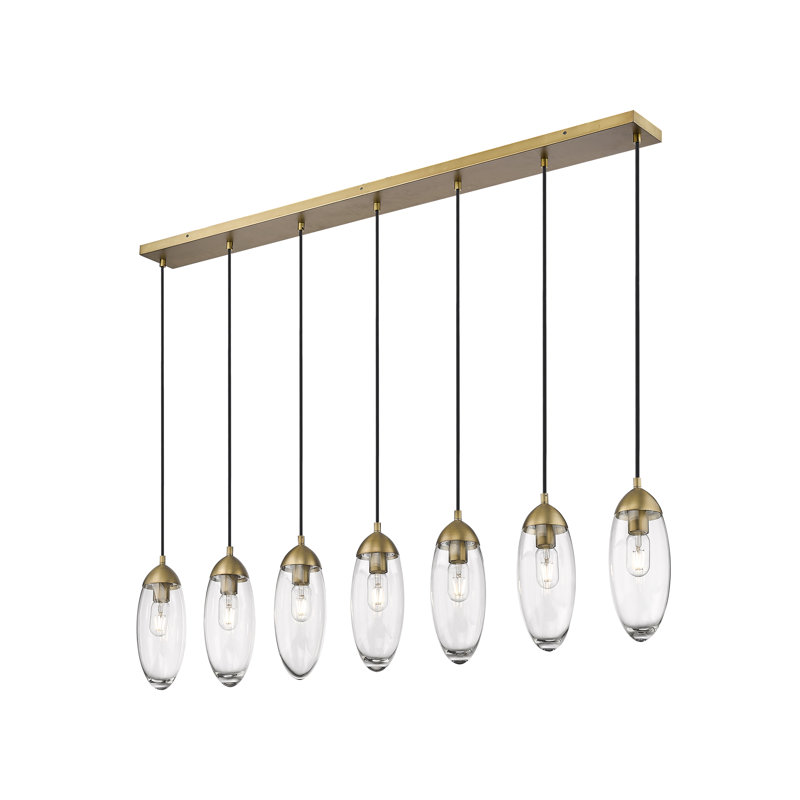 Maymie 7 - Light Dimmable Chandelier, Rubbed Brass