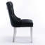 Chaise en velours moelleux avec garniture cloutée-252514360-252514367