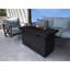Foyer de table d'extérieur au propane en béton renforcé de fibres H 25 po x l 42 po