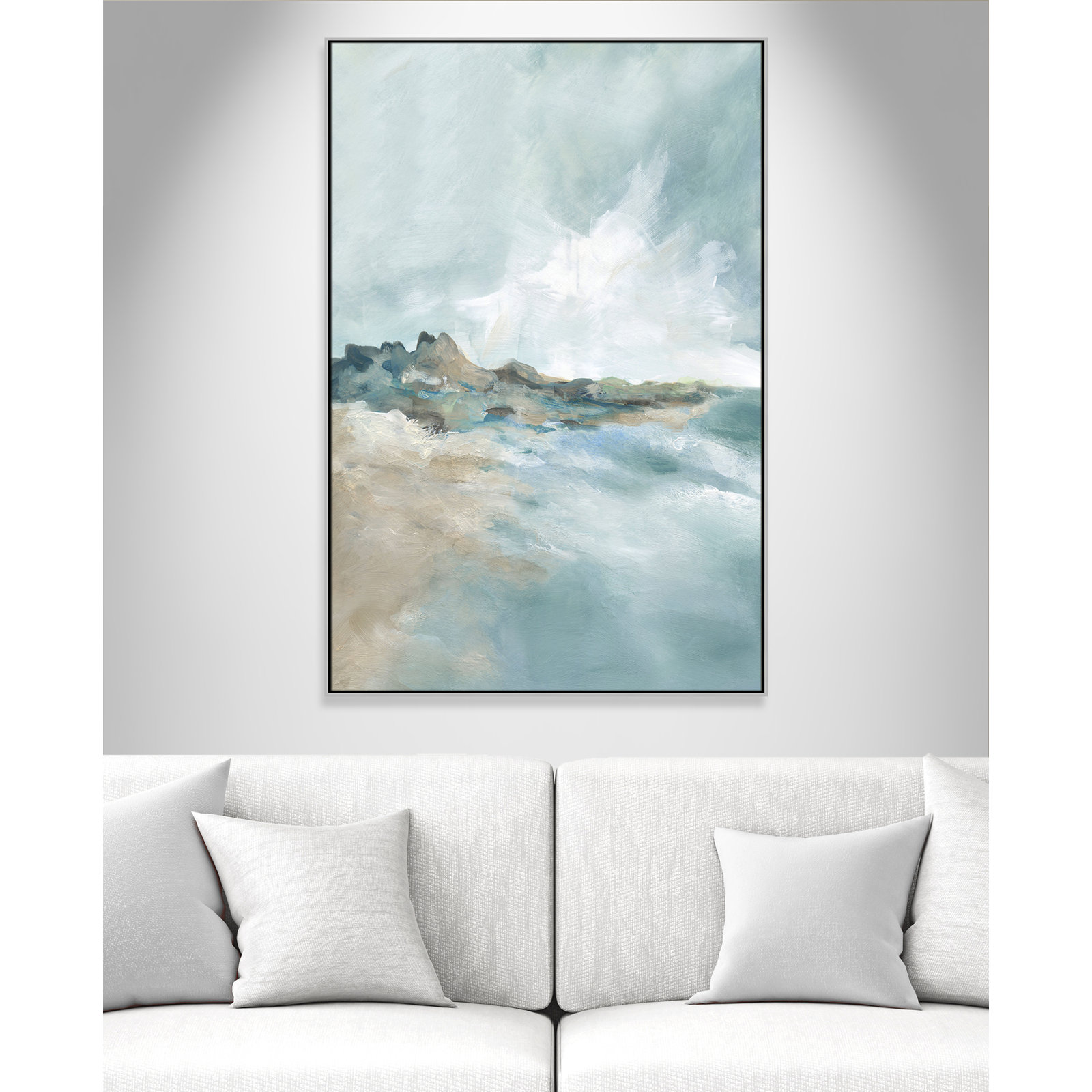 Coralie "Sandpoint" Print by Carol Robinson, 61.5" H x 41.5" W, Silver