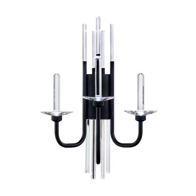 Calliope 3 Light Crystal LED Wall Sconce