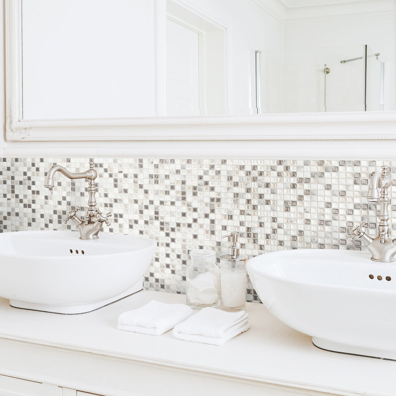 Peel and Stick Gel Backsplash Tile Minimo 12" x 10"
