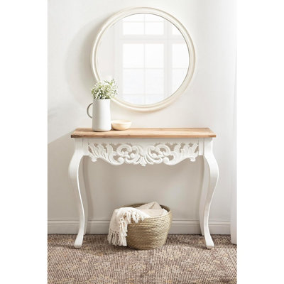 Console d'entrée en bois ornée