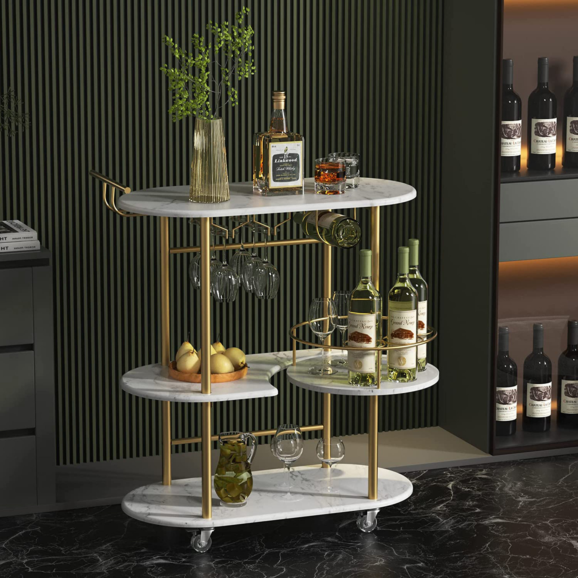 Mercer41 Fryson Bar Cart & Reviews | Wayfair