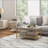Coffee Tables | Mesa de café, Modern 2-Piece Set, Faux Marble Steel, Off-White, Storage, For Living Room | Rectangle