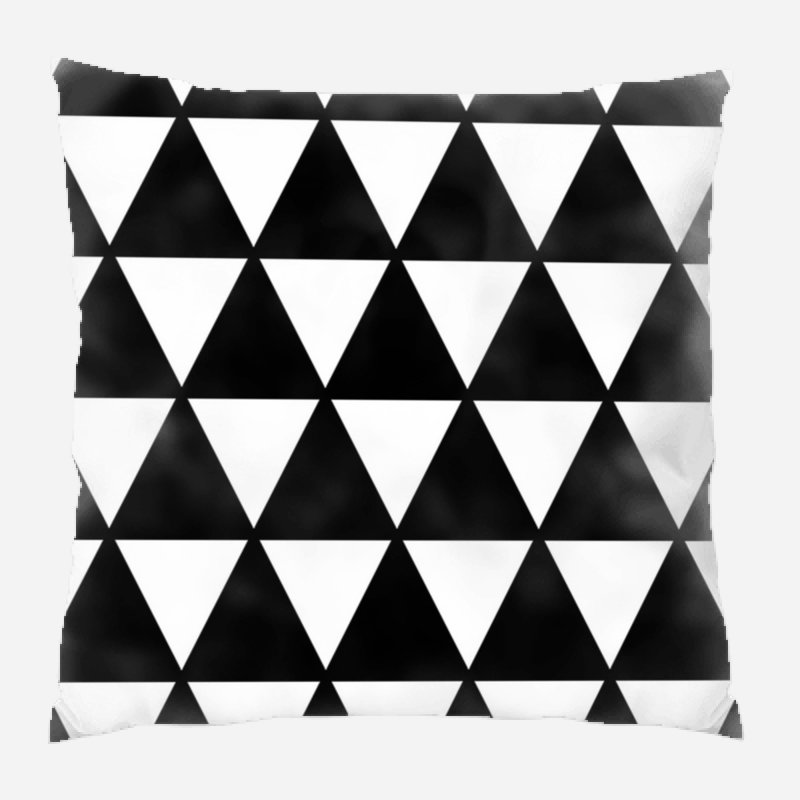 Geometric Microsuede Reversible Throw Pillow